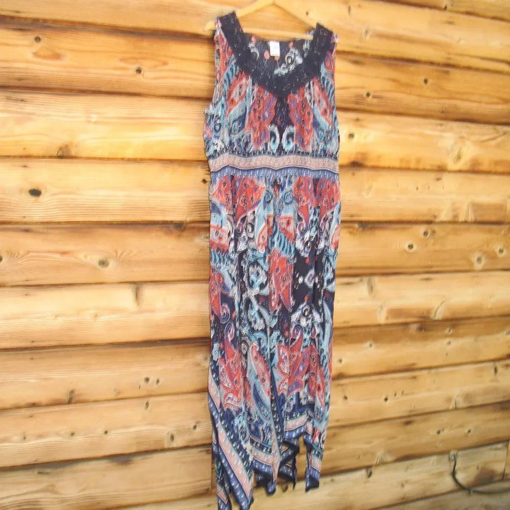 BILA Bohemian Print Maxi Dress